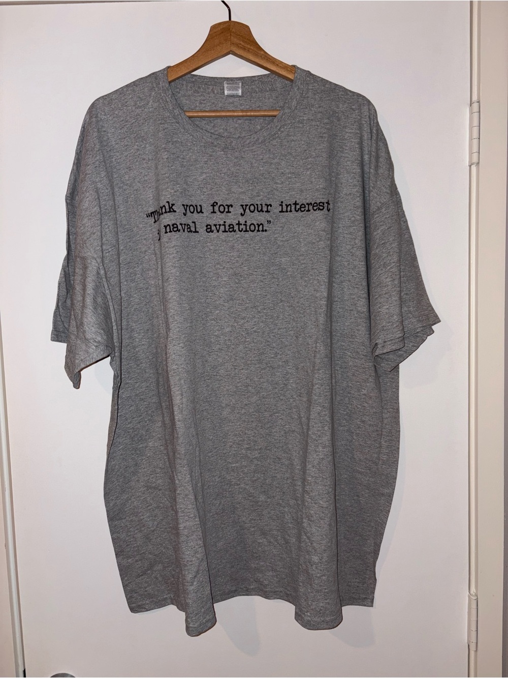 Aviation Gray Graphic Crewneck T-Shirt NWOT